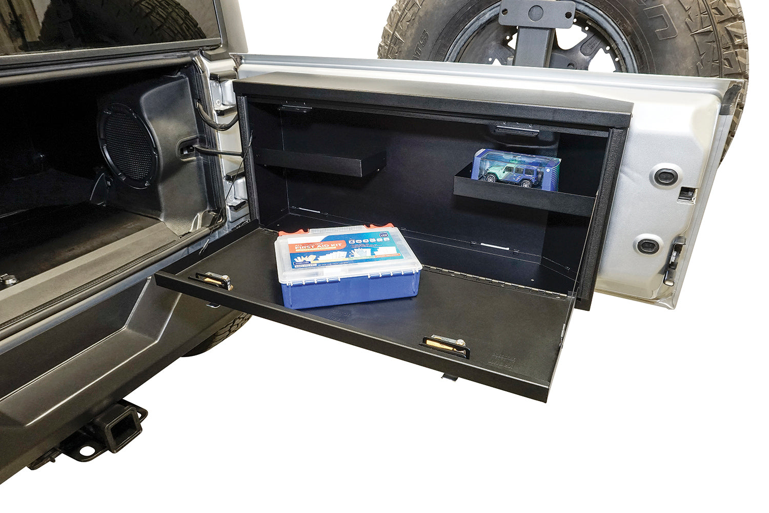Tailgate Lockbox - 07-18 Wrangker JK Standard Panel Black Products Tuffy Security-10