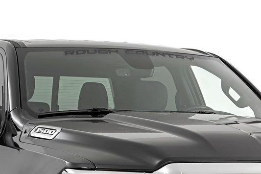 Rough Country Decal | 3.6 Inch x 35 Inch | Gloss Black Rough Country