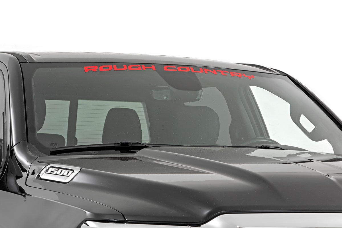 Rough Country Decal | 3.6 Inch x 35 Inch | Red Rough Country