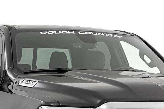 Rough Country Decal | 3.6 Inch x 35 Inch | White Rough Country