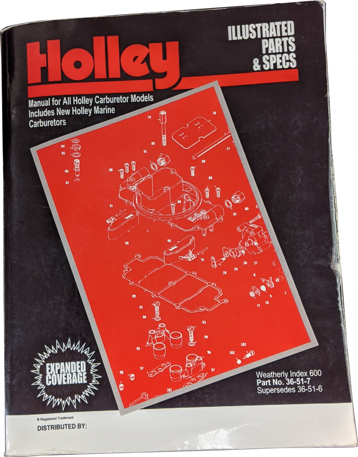 Illustrated Parts & Specs Guide Service Manual Holley