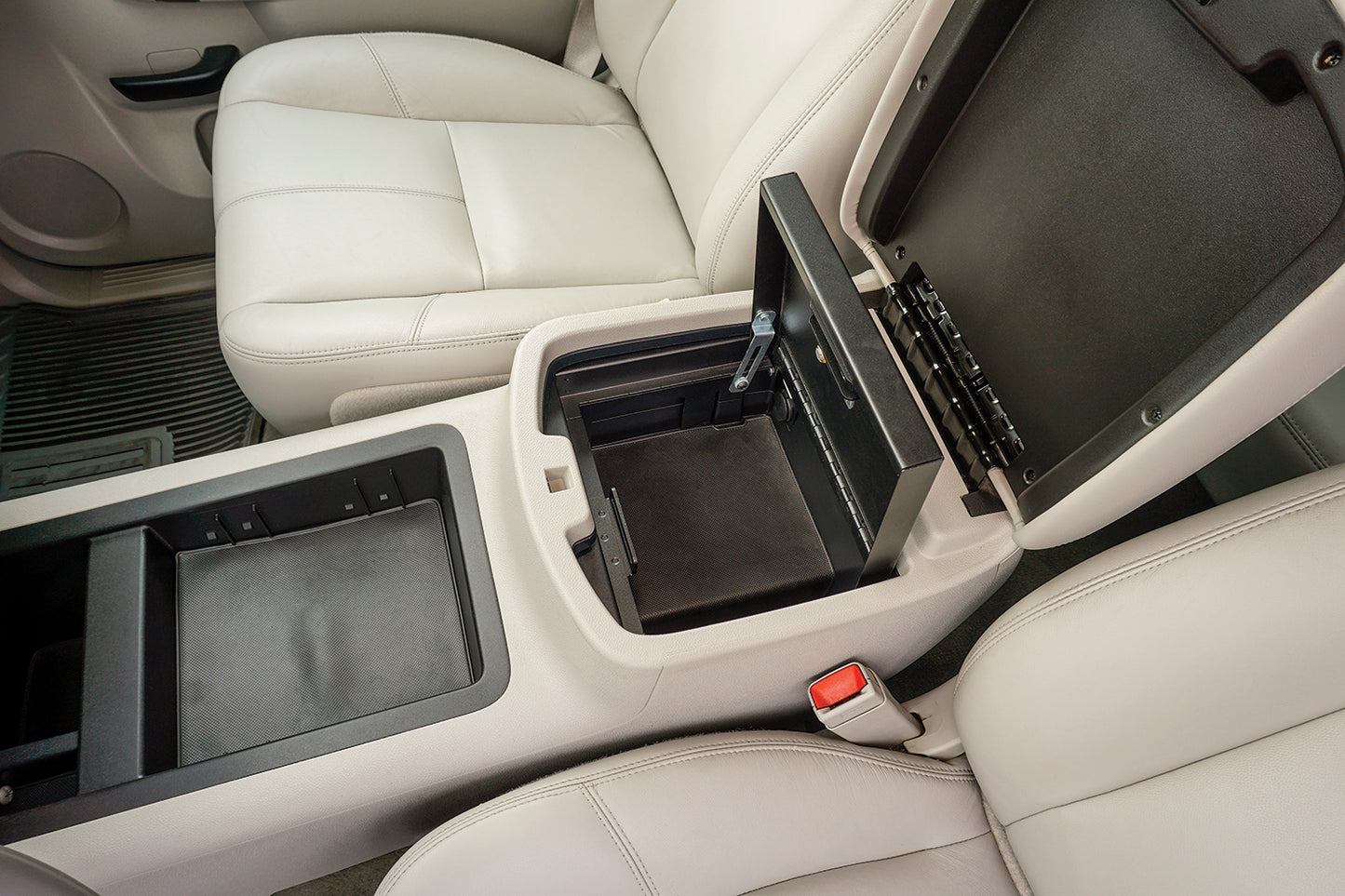 Console Safe - 07-13 Silverado/Sierra 1500 / 07-14 2500HD/3500HD/Suburban/Tahoe/Yukon/Yukon XL w/ Flow-Thru Console Black Products Tuffy Security-9