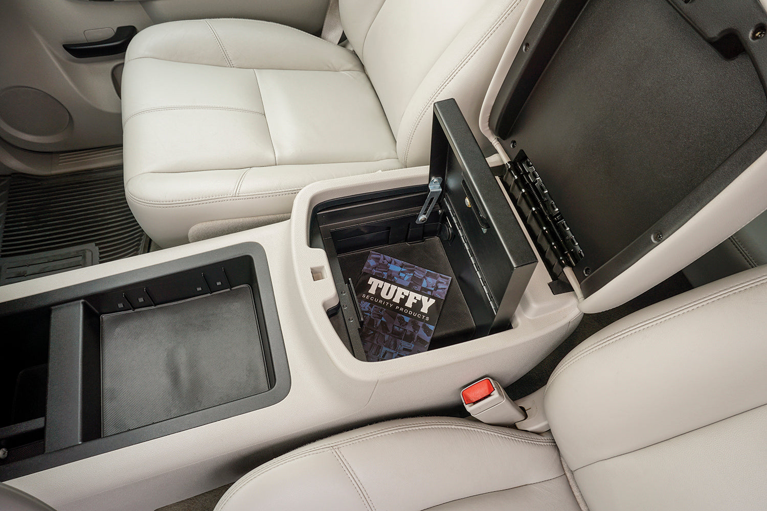 Console Safe - 07-13 Silverado/Sierra 1500 / 07-14 2500HD/3500HD/Suburban/Tahoe/Yukon/Yukon XL w/ Flow-Thru Console Black Products Tuffy Security-12