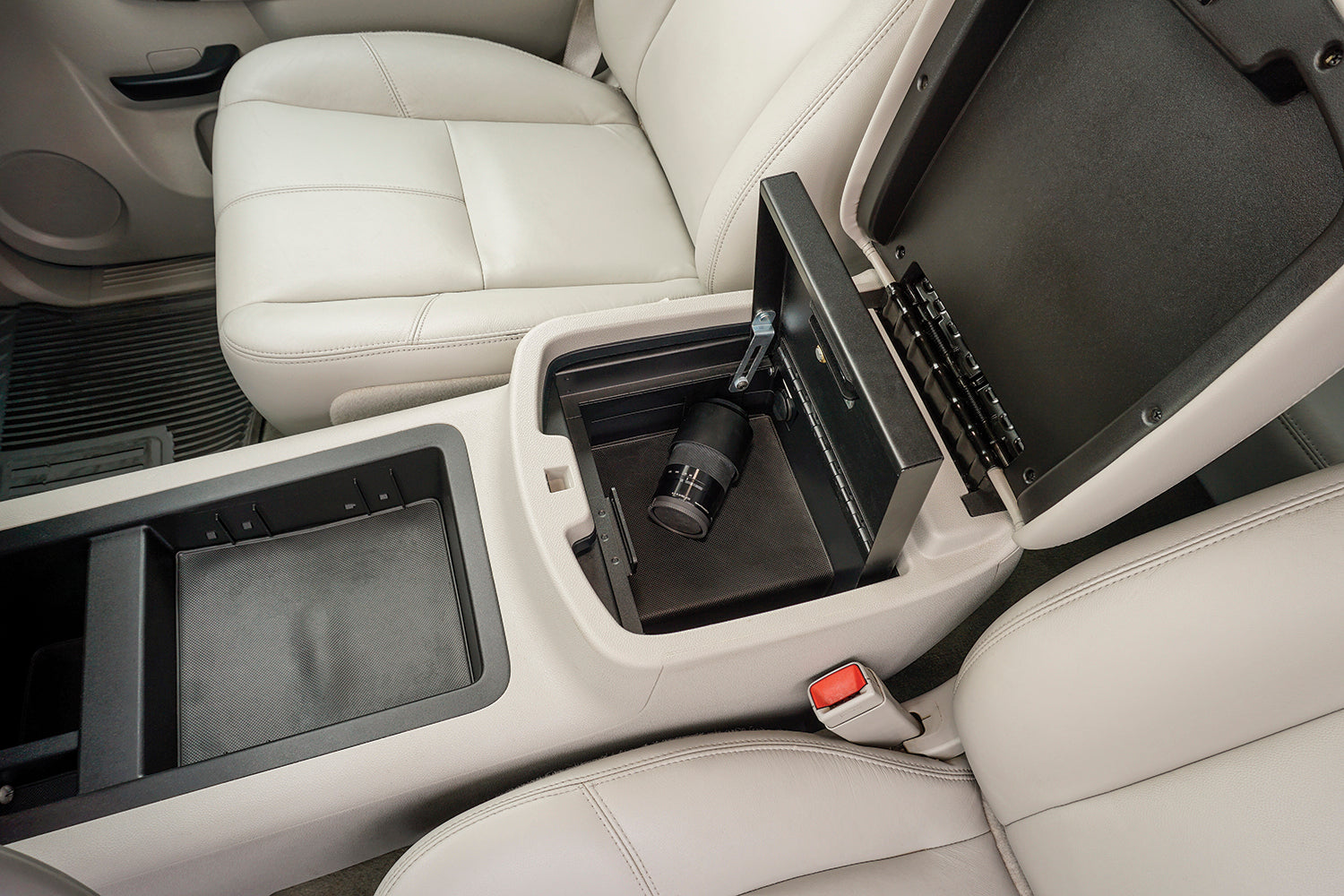 Console Safe - 07-13 Silverado/Sierra 1500 / 07-14 2500HD/3500HD/Suburban/Tahoe/Yukon/Yukon XL w/ Flow-Thru Console Black Products Tuffy Security-13