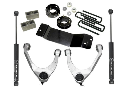 3.5 Inch Lift Kit 2014-2018 Chevy Silverado and GMC Sierra 4WD with Aluminum or Stamp Steel Control arms with Shocks Superlift-11