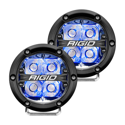 360-Series 4 Inch Led Off-Road Spot Beam Pair Rigid Industries