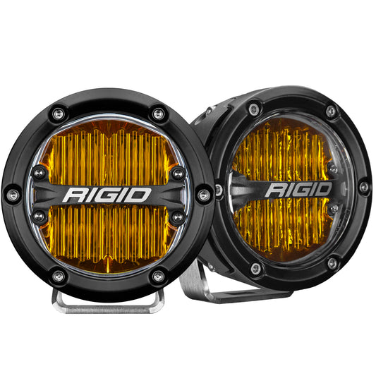 Rigid Industries 360-Series Pro SAE 4 Inch Fog Light Yellow Pair RIGID Industries