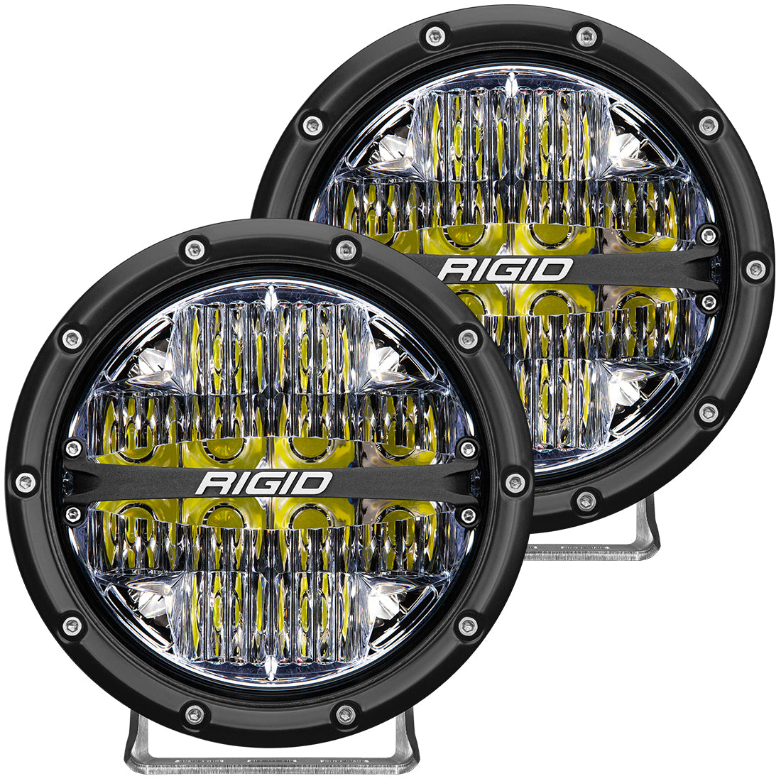 Rigid Industries 360-Series 6 Inch Led Off-Road Drive Beam Backlight Pair RIGID Industries