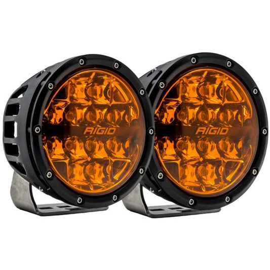 Rigid Industries 360-Series 6 Inch Spot with Amber PRO Lens Pair Rigid Industries
