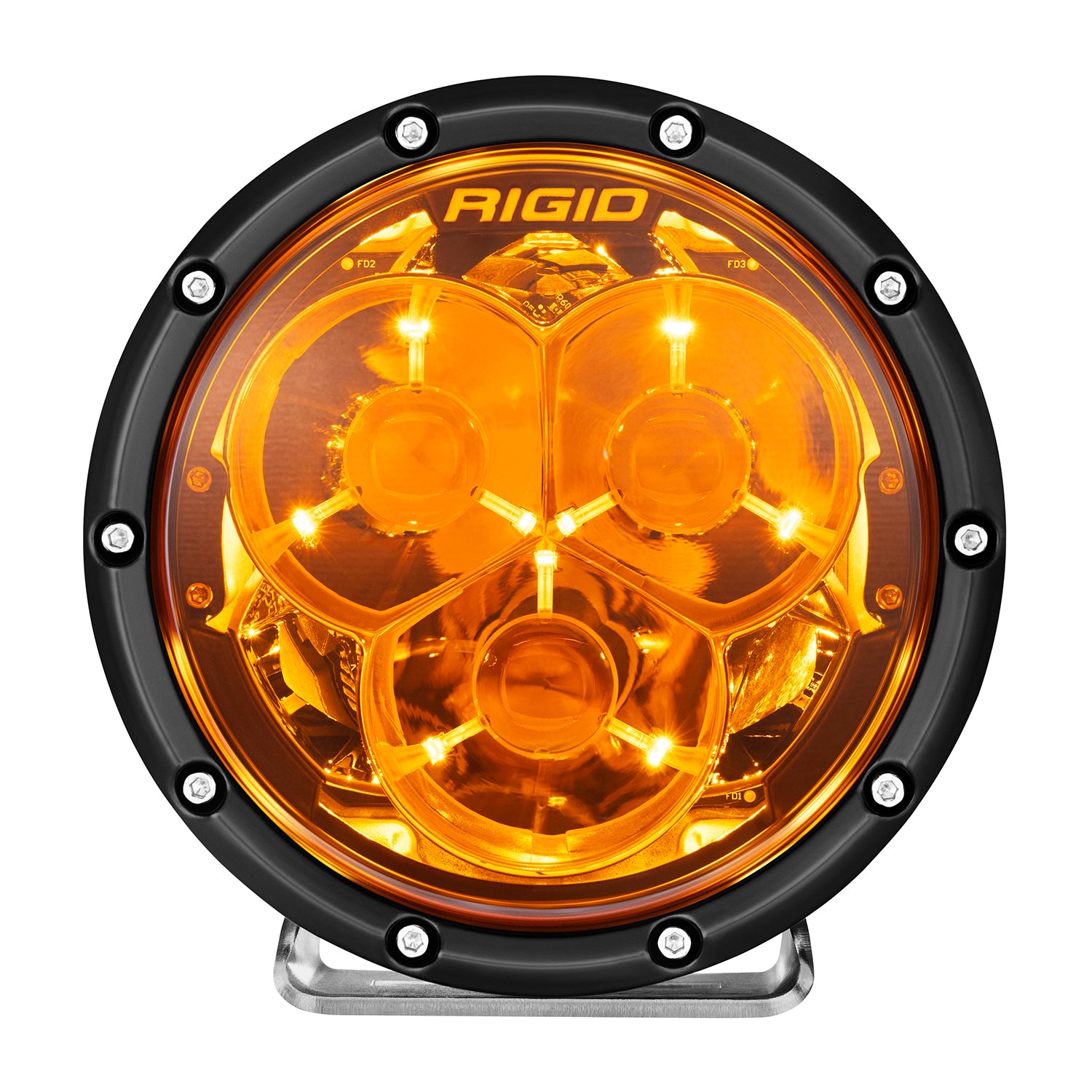 6 Inch 360-Series Laser Amber PRO with Precision Spot Optics and Amber Backlight Rigid Industries-1