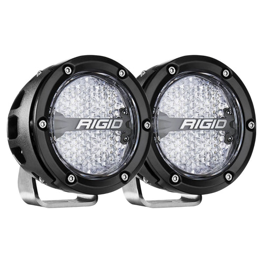 Rigid Industries 360-Series 4 Inch Off-Road Lamp Drive Beam RGBW Backlight Set of 2 Rigid Industries
