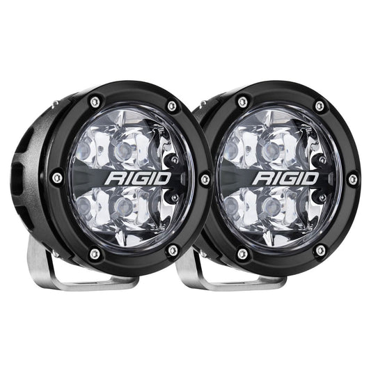 Rigid Industries 360-Series 4 Inch Off-Road Lamp Spot Beam RGBW Backlight Set of 2 Rigid Industries