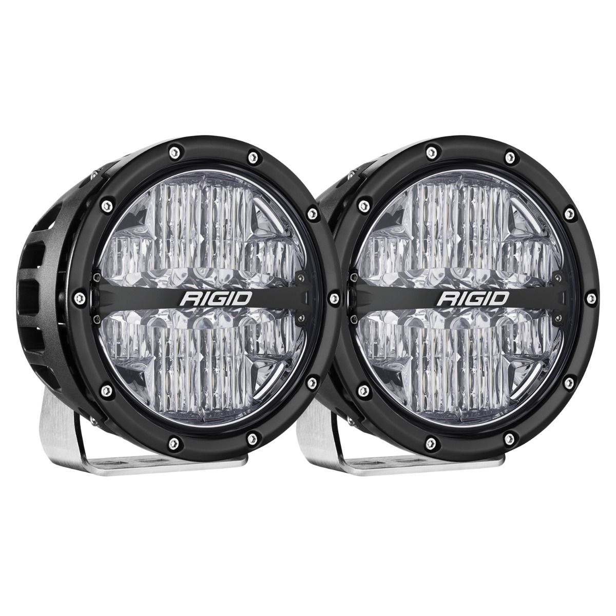 Rigid Industries 360-Series 6 Inch Off-Road Lamp Drive Beam RGBW Backlight Set of 2 Rigid Industries