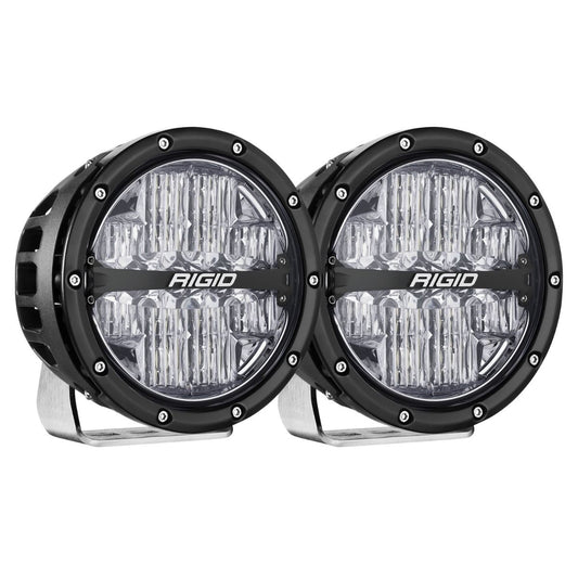 Rigid Industries 360-Series 6 Inch Off-Road Lamp Drive Beam RGBW Backlight Set of 2 Rigid Industries