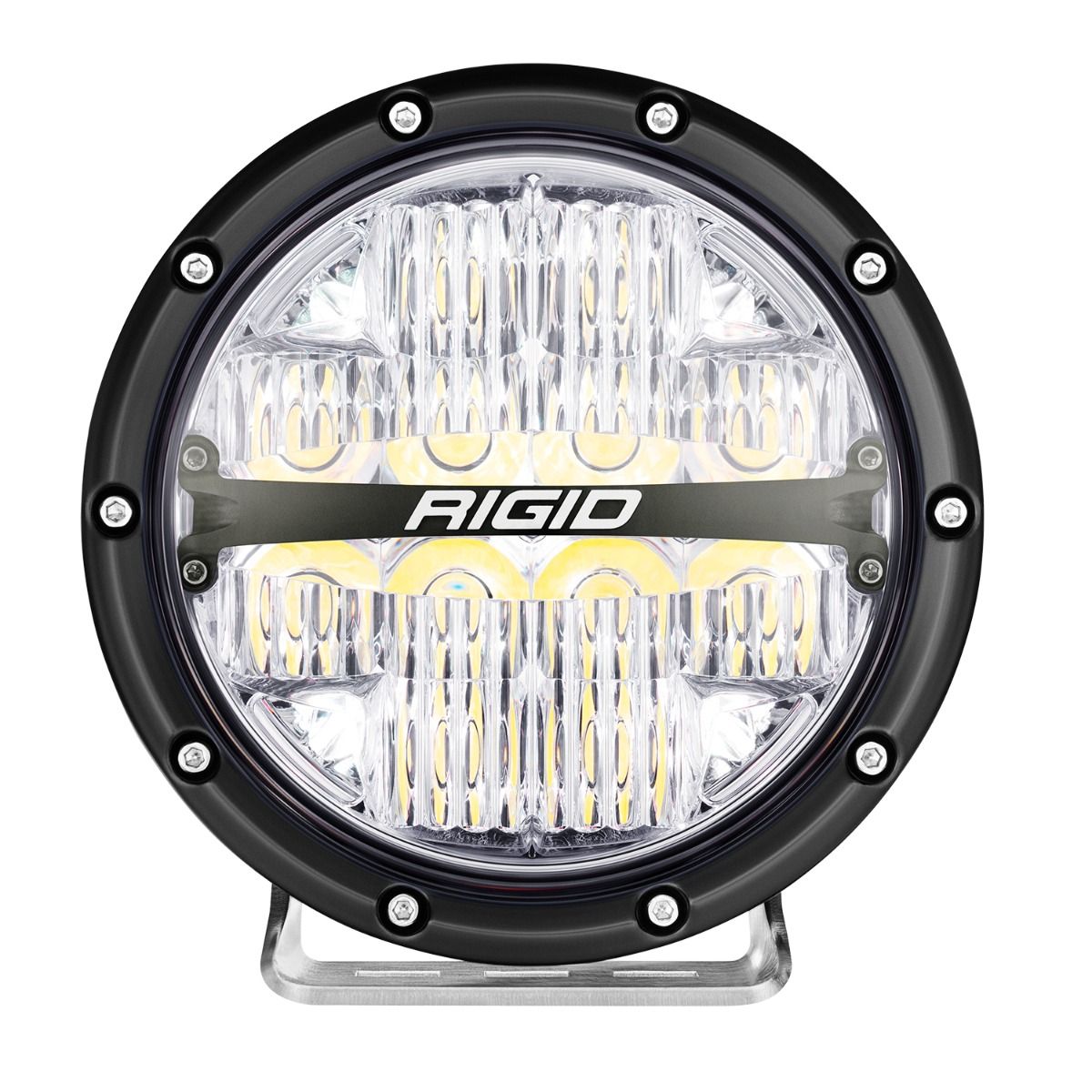 Rigid Industries 360-Series 6 Inch Off-Road Lamp Drive Beam RGBW Backlight Set of 2 Rigid Industries