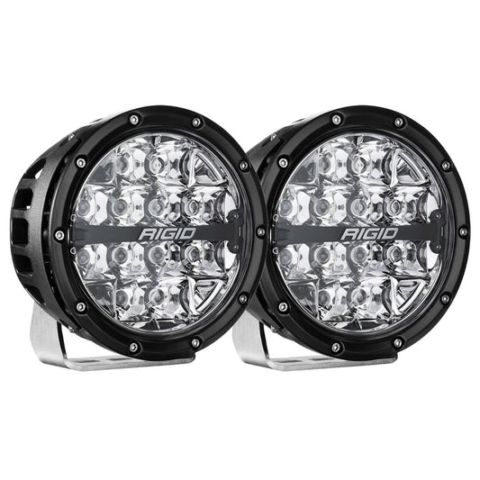 Rigid Industries 360-Series 6 Inch Off-Road Lamp Spot Beam RGBW Backlight Set of 2 Rigid Industries