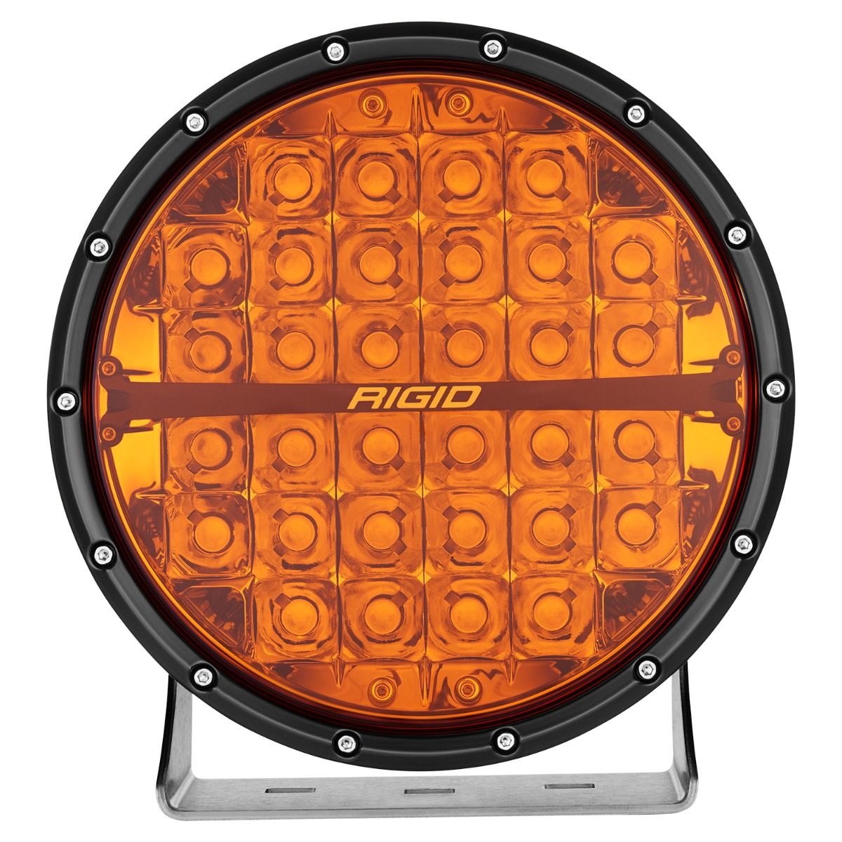 Rigid Industries 360-Series 9 Inch Off-Road Lamp Spot Beam Amber Lens Single Rigid Industries
