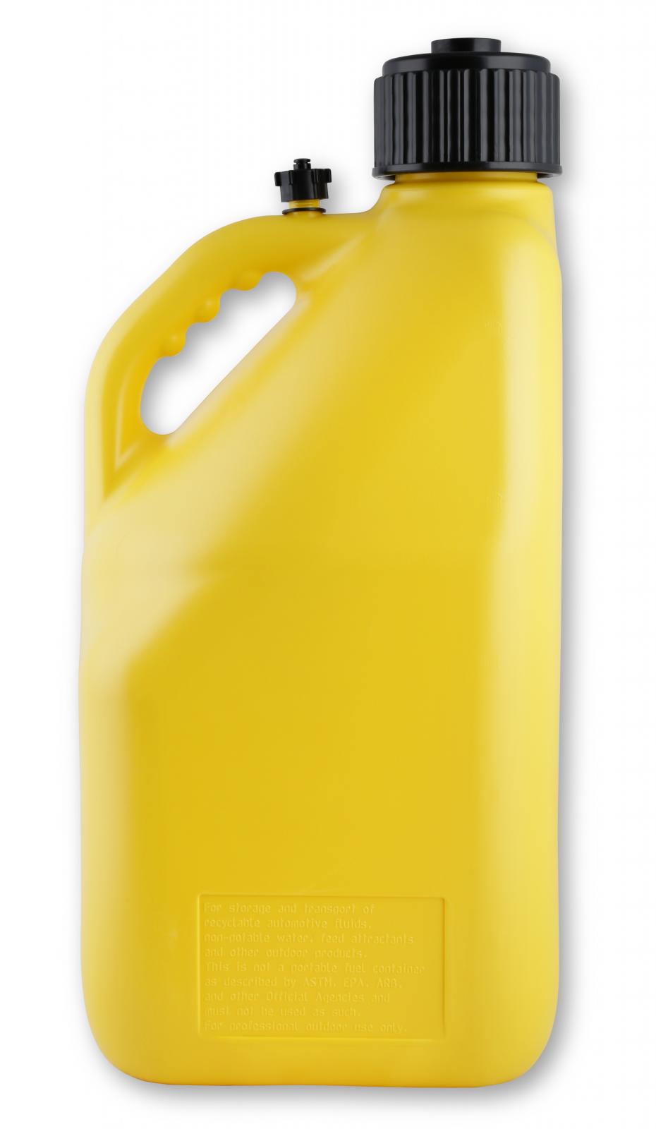 Utility Jug W/Filler Hose Square Plastic 5 Gallon Mr Gasket-13