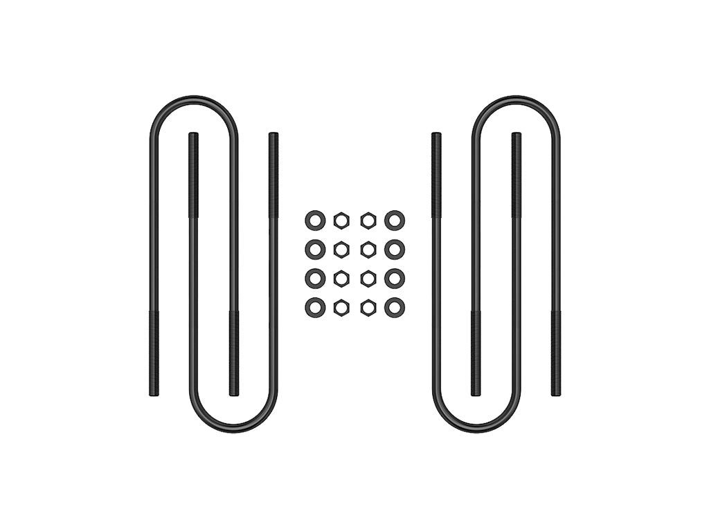 00-04 FSD Front Semi Round U-Bolt Kit ICON Vehicle Dynamics