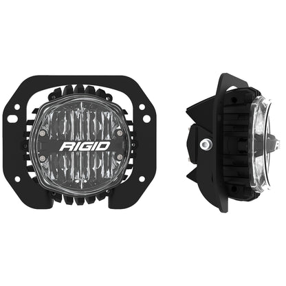 Jeep JL/Gladiator Bumper Fog Mount Kit For 18-20 Jeep JL Rubicon/Gladiator 1 Piece Plastic With 360-Series 4.0 Inch SAE Li Rigid Industries