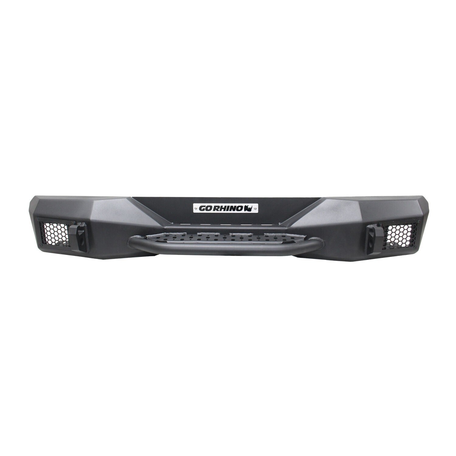 Rockline Rear Stubby Bumper Textured Black 2018-2026 Jeep Wrangler Go Rhino-6