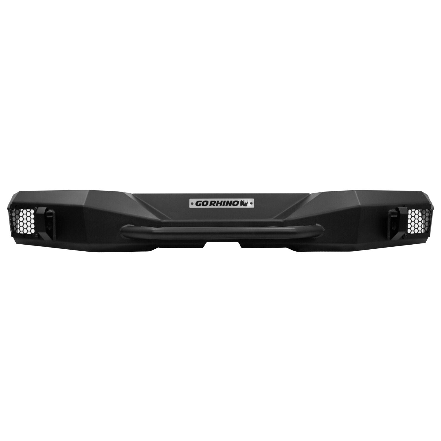 Rockline Rear Stubby Bumper Textured Black For 2007-2018 Jeep Wrangler JK Go Rhino-1