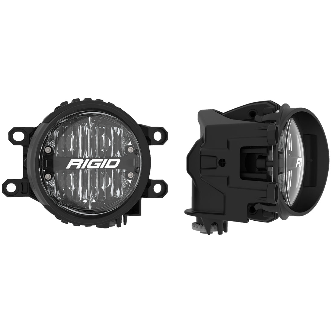 Toyota Fog Mount Kit For 10-20 Tundra/4Runner 16-20 Tacoma With 1 Set 360-Series 4.0 Inch SAE White Lights Rigid Industries