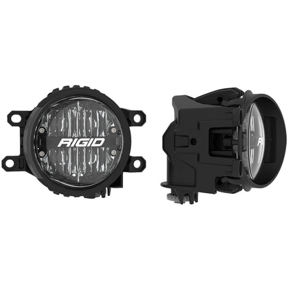 Toyota Fog Mount Kit For 10-20 Tundra/4Runner 16-20 Tacoma With 1 Set 360-Series 4.0 Inch SAE White Lights Rigid Industries