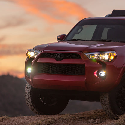 Toyota Fog Mount Kit For 10-20 Tundra/4Runner 16-20 Tacoma With 1 Set 360-Series 4.0 Inch SAE White Lights Rigid Industries-3
