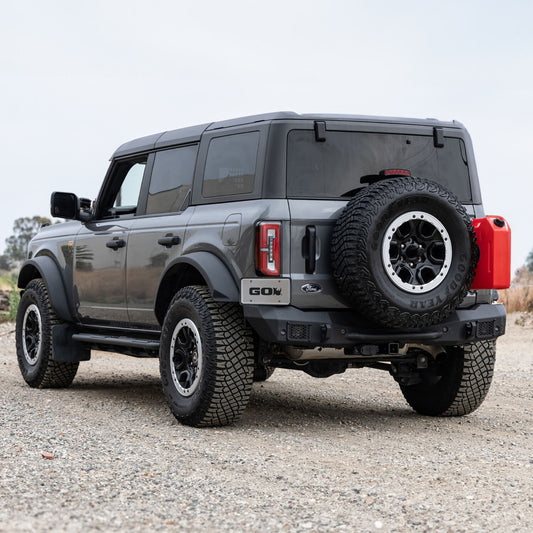 Rockline Rear Full Width Bumper for Ford Bronco Textured Black 2021-2026 Ford Bronco Go Rhino-1