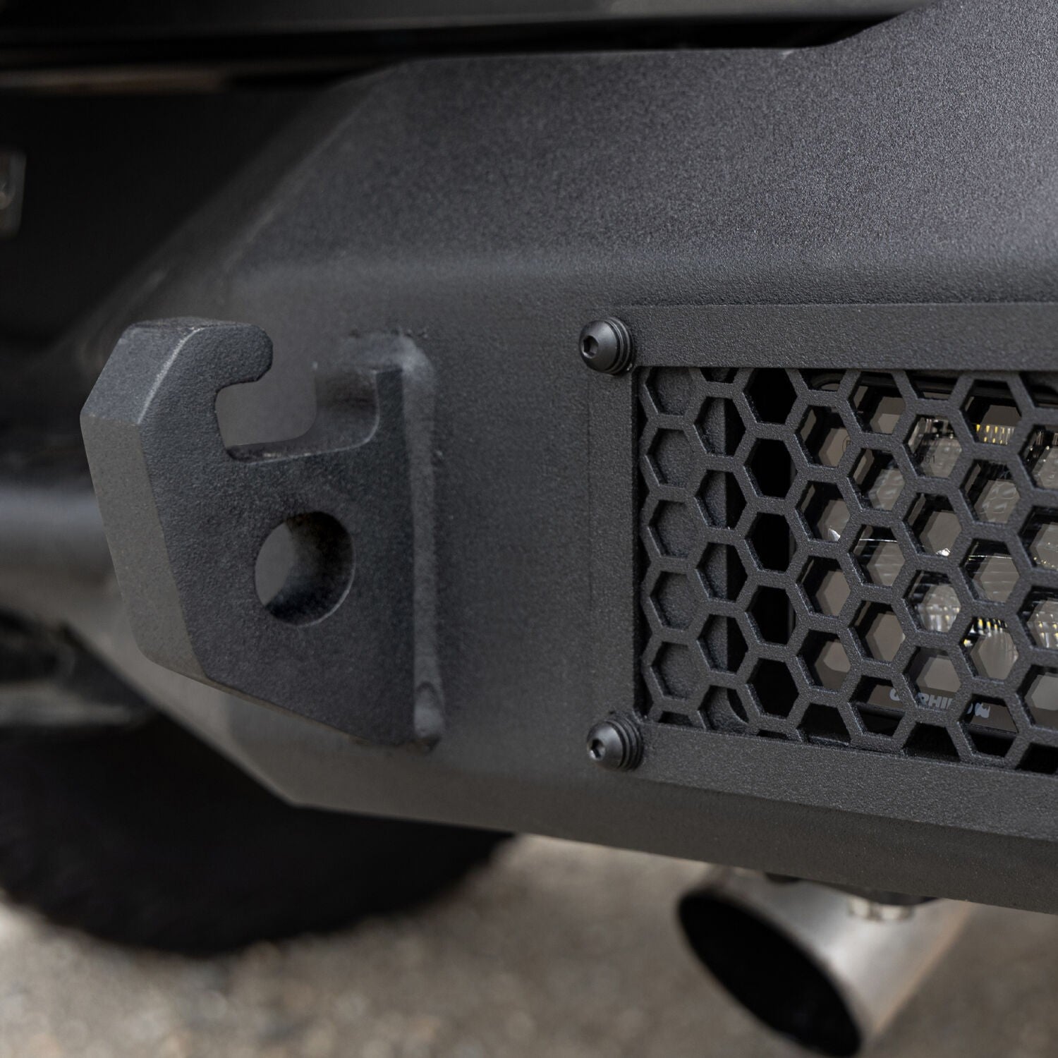 Rockline Rear Full Width Bumper for Ford Bronco Textured Black 2021-2026 Ford Bronco Go Rhino-5