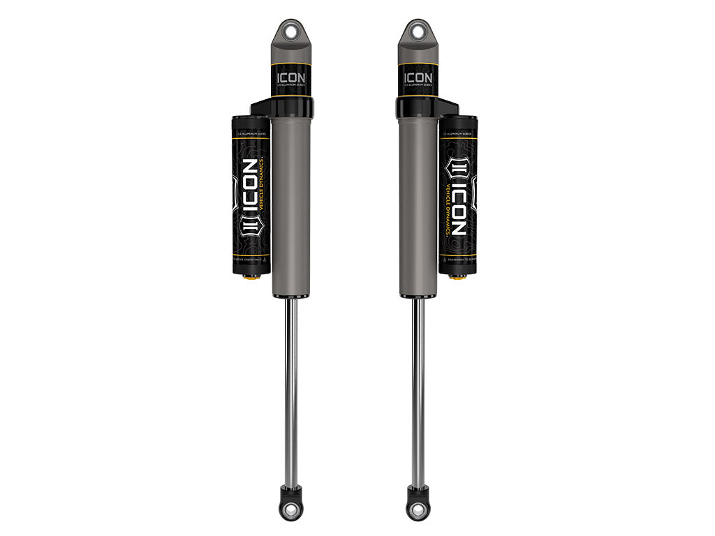 1999-2025 Ford F-250/F-350 Super Duty 3-6 Inch Lift Rear V.S. 2.5 Aluminum Series Shock Absorbers Piggyback Reservoir Pair ICON Vehicle Dynamics