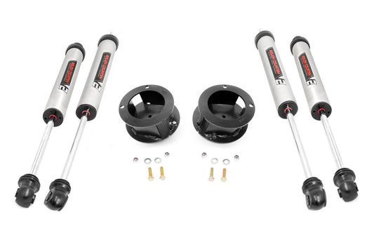 Rough Country 2.5 Inch Ram Leveling Kit w/ V2 Shocks Leaf Spring For 14-Up 2500/3500 4WD Rough Country