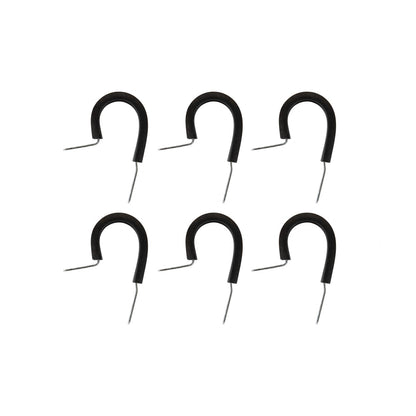 Adel Mount Clamps 3/4 Inch 6 Pieces Steel Clamp w/ Insulating Rubber compound means easier mounting of wire, fuel hoses, etc., to any solid surface. 3/4 Inch I.D. Six per set Mr Gasket-1