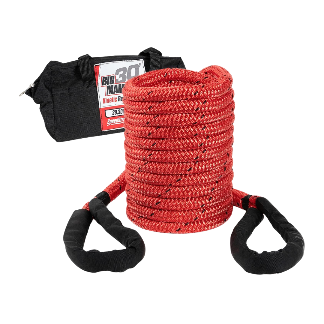 7/8 Inch Big Mama Kinetic Recovery Rope - 30 Foot PRP Seats