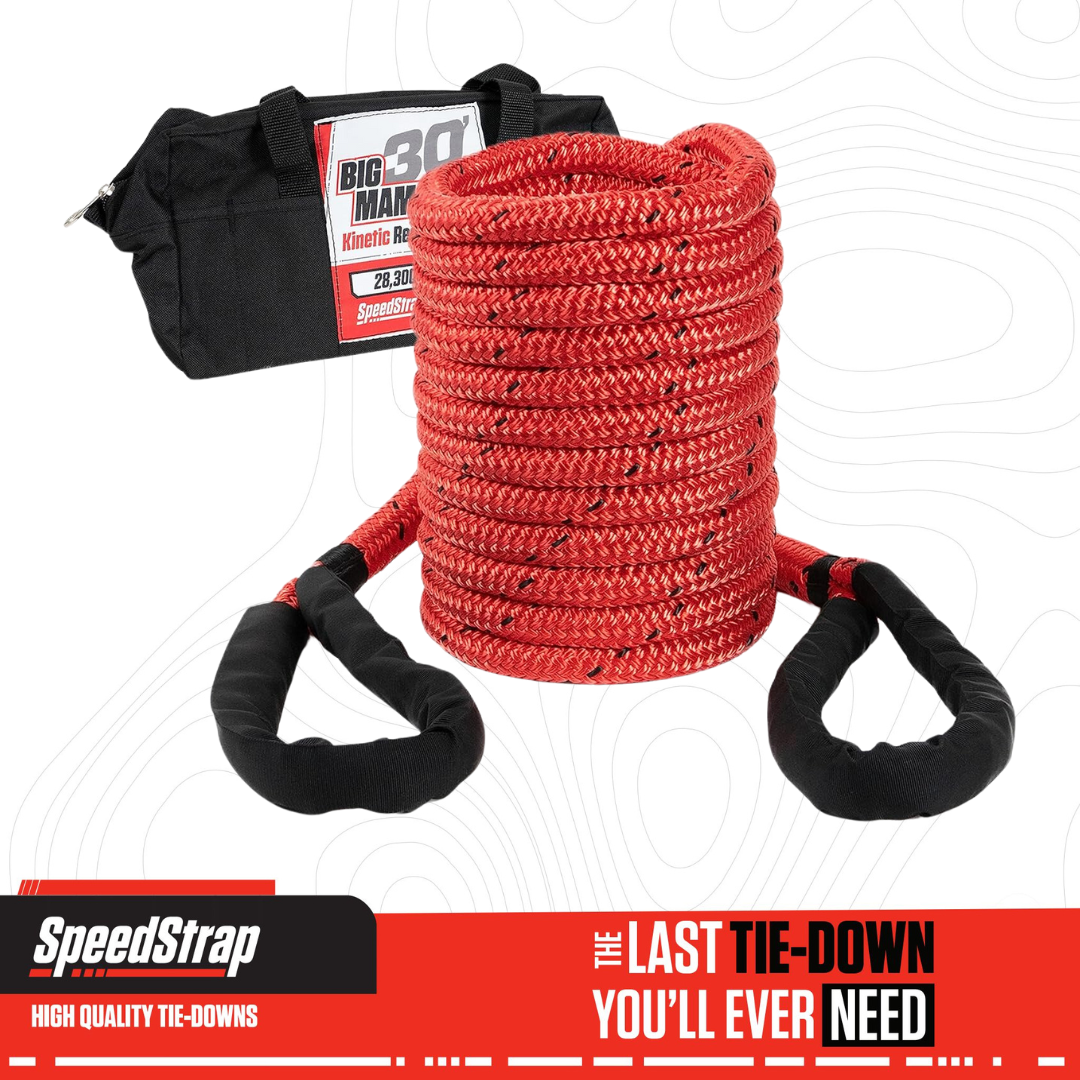 7/8 Inch Big Mama Kinetic Recovery Rope - 30 Foot PRP Seats-4