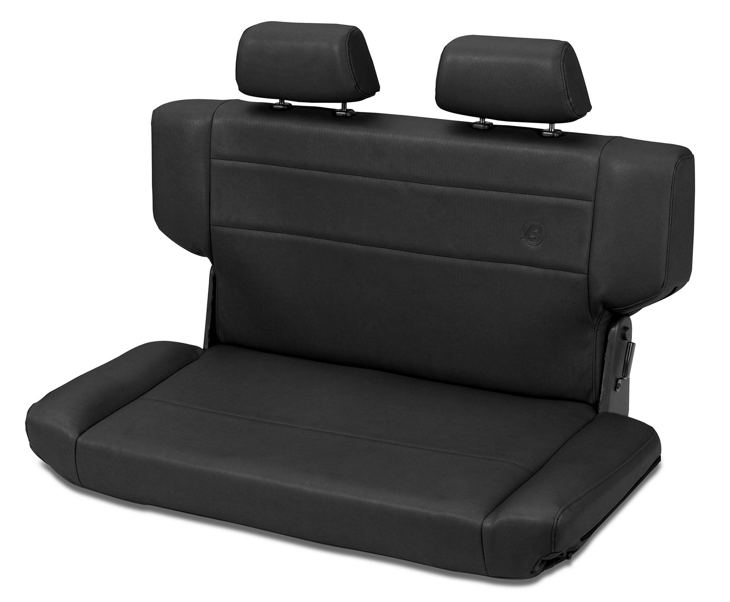 Bestop Jeep Rear Bench Seat Trailmax II Fold-N-Tumble Seat For Jeep 1997-2006 Wrangler TJ All Vinyl Bestop