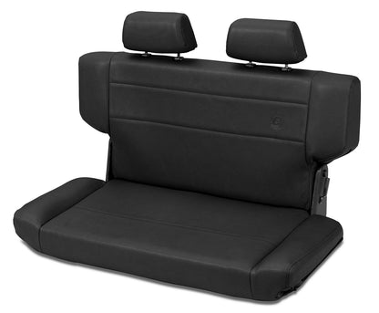 Jeep Rear Bench Seat Trailmax II Fold-N-Tumble Seat For Jeep 1997-2006 Wrangler TJ All Vinyl Bestop-3
