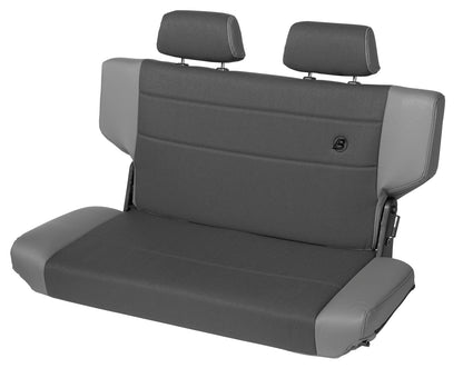 Jeep Rear Bench Seat Trailmax II Fold-N-Tumble Seat For Jeep 1997-2006 Wrangler TJ All Vinyl Bestop-2