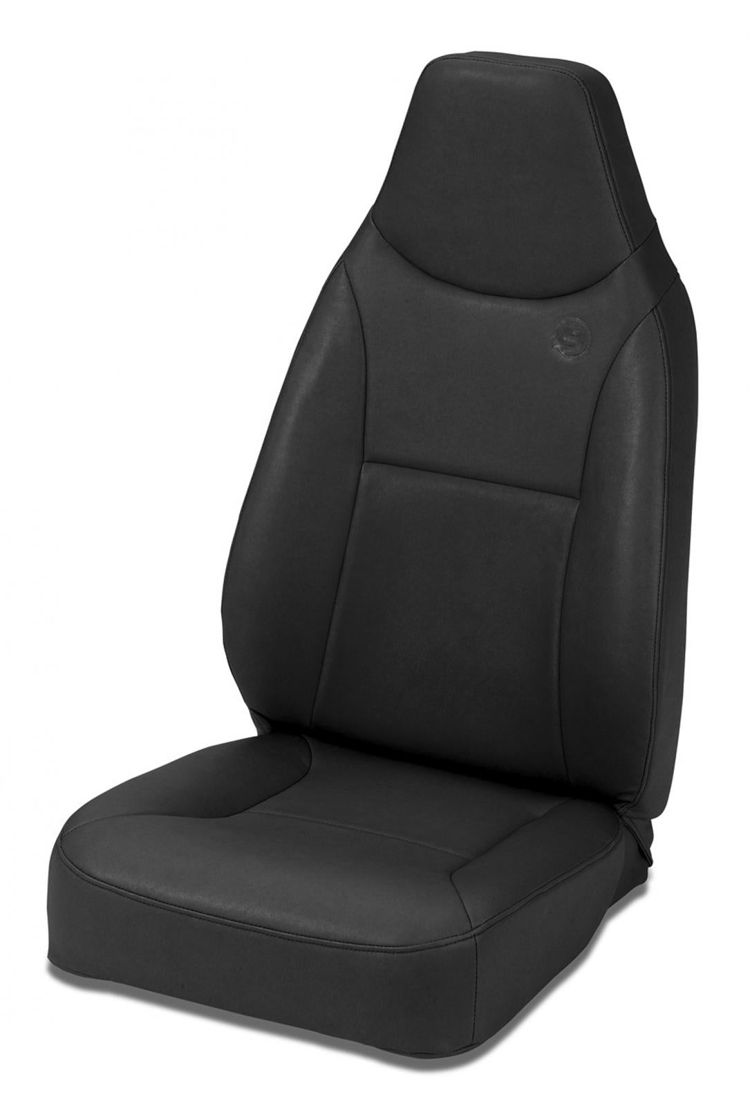 Trailmax II Standard Front High Back Fixed Bucket Seat For Jeep 1976-1986 CJ7 All Vinyl Bestop-1