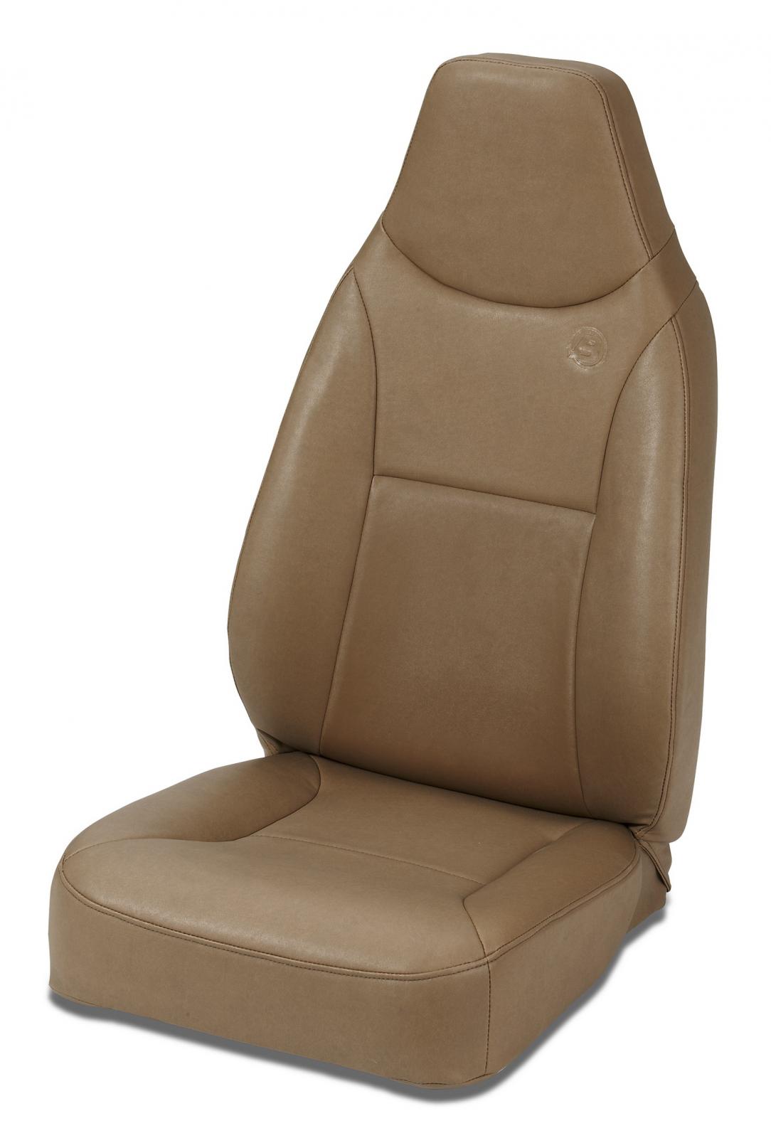 Trailmax II Standard Front High Back Fixed Bucket Seat For Jeep 1976-1986 CJ7 All Vinyl Bestop