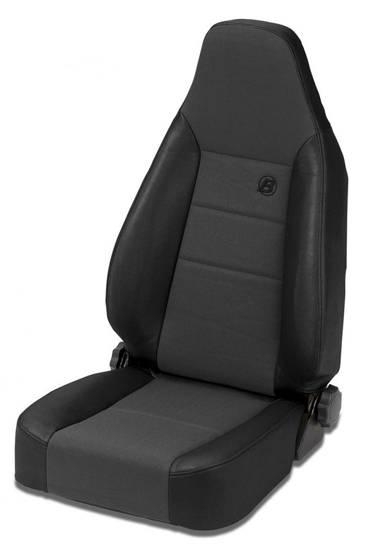 Trailmax II Sport Front High Back Bucket Seat For Jeep 1976-1986 CJ7 Center Fabric Insert Bestop-1