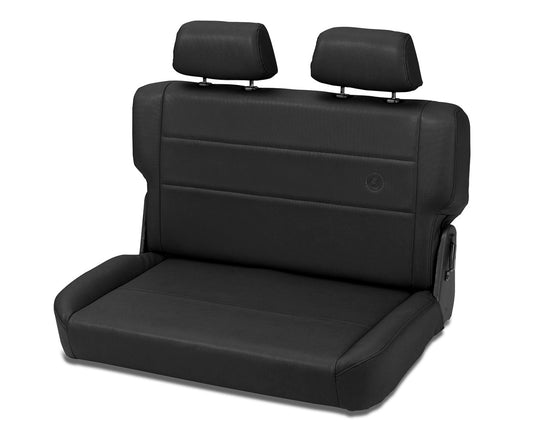 Jeep Rear Bench Seat Trailmax II Fold-N-Tumble Seat For Jeep 1955-1983 CJ5 All Vinyl Bestop-1