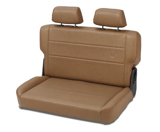 Bestop Jeep Rear Bench Seat Trailmax II Fold-N-Tumble Seat For Jeep 1955-1983 CJ5 All Vinyl Bestop