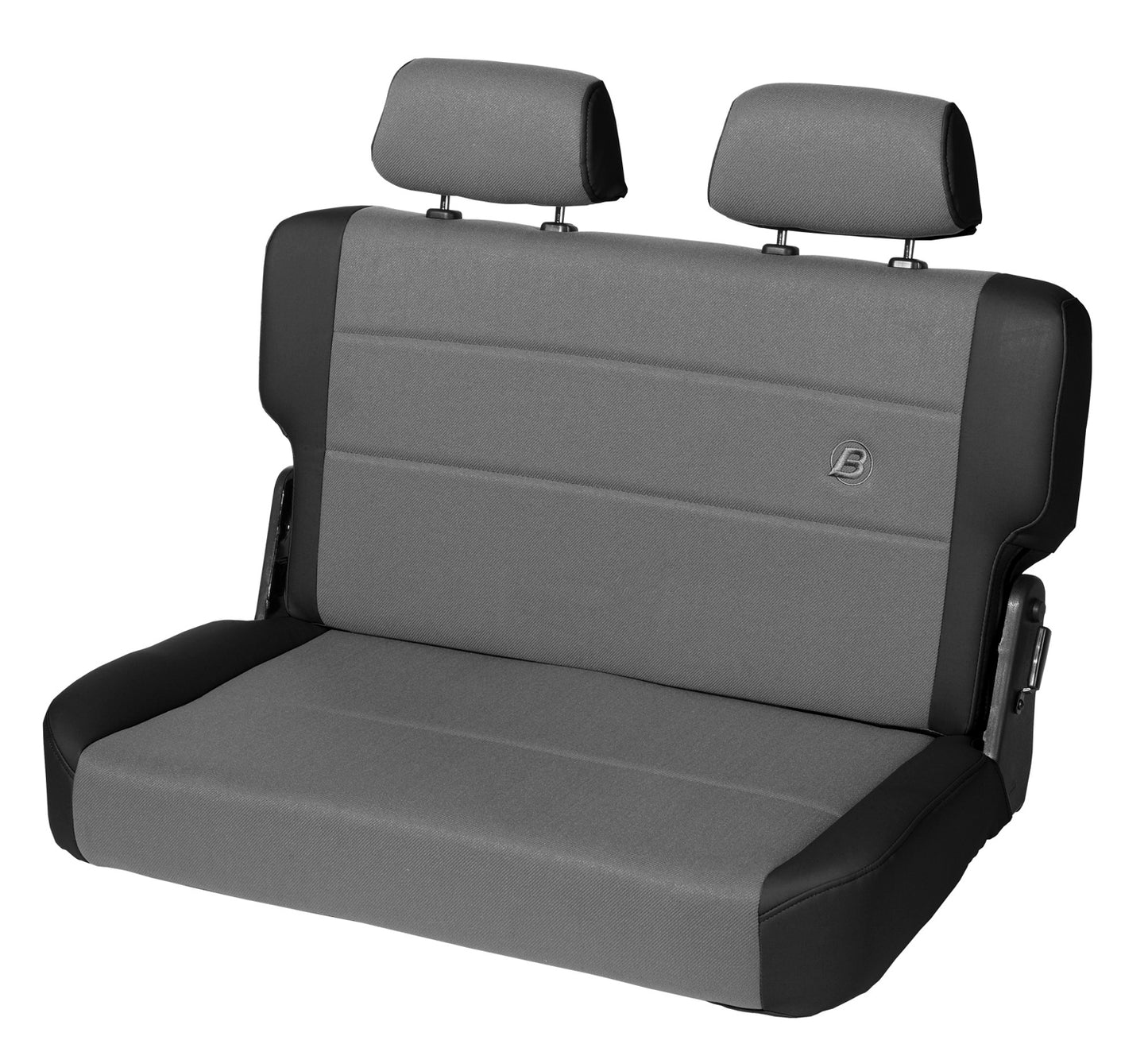Bestop Jeep Rear Bench Seat Trailmax II Fold-N-Tumble Seat For Jeep 1955-1983 CJ5 Center Fabric Insert Bestop