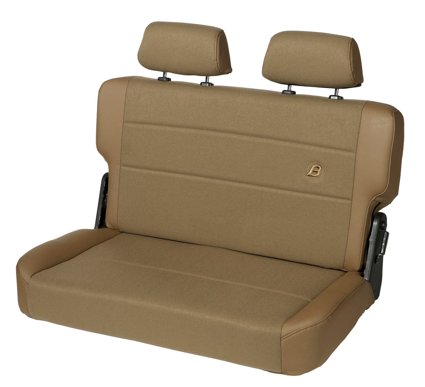 Bestop Jeep Rear Bench Seat Trailmax II Fold-N-Tumble Seat For Jeep 1955-1983 CJ5 Center Fabric Insert Bestop