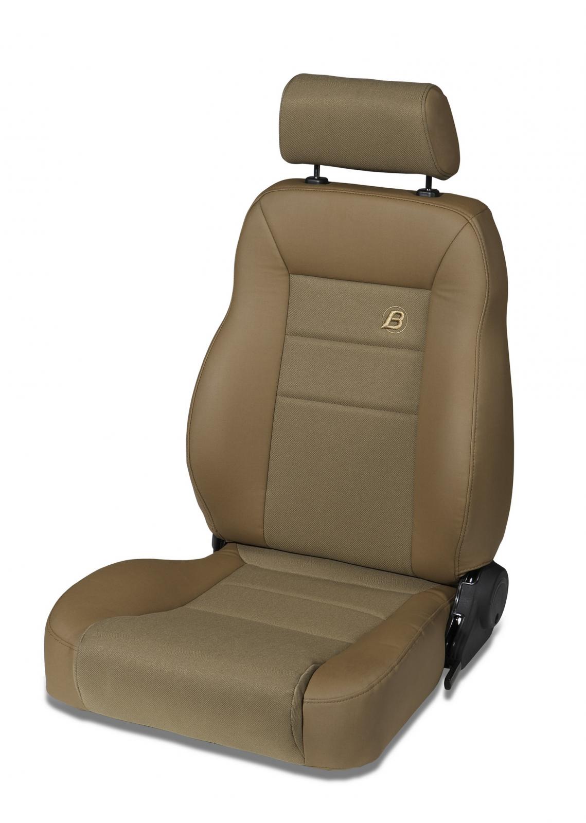 Trailmax II Pro Front Driver Seat For Jeep 1976-1986 CJ7 Center Fabric Insert Bestop
