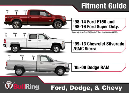 Classic Raised Fit Retractable Tie-Down Anchors '98-14 Ford F150 and '98-16 Ford F-250/F-350 Super Duty '88-13 Chevrolet Silvera SpeedStrap-4