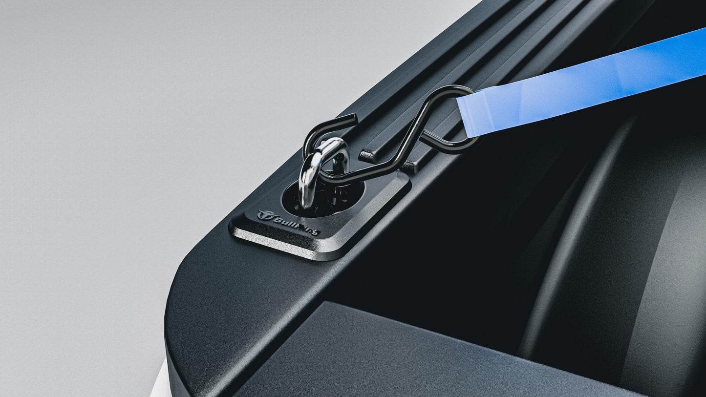 Raised Fit Retractable Tie-Down Anchors '98-14 Ford F150 and '98-16 Ford F-250/F-350 Super Duty '99-13 Silverado/Sierra 1500/2500/3500 95+ Dodge RAM 1500/2500/3500 Dually Bullring SpeedStrap-3