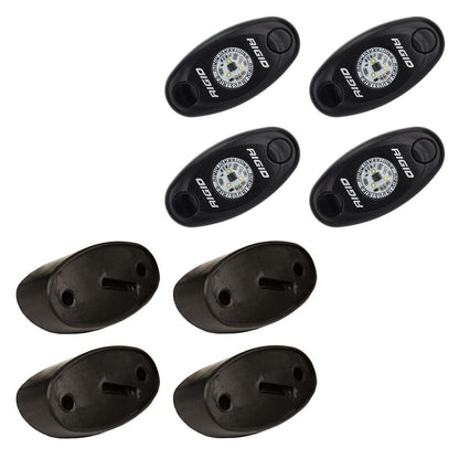 Rock Light Kit Red Set of 4 Lights A-Series Rigid Industries